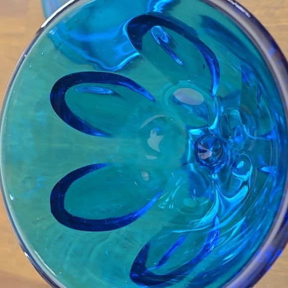 Elegant Blue Glass Candy Jar - Picture 6 of 12